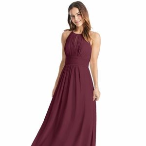 Azazie bridesmaid dress, Bonnie, Cabernet, size 10